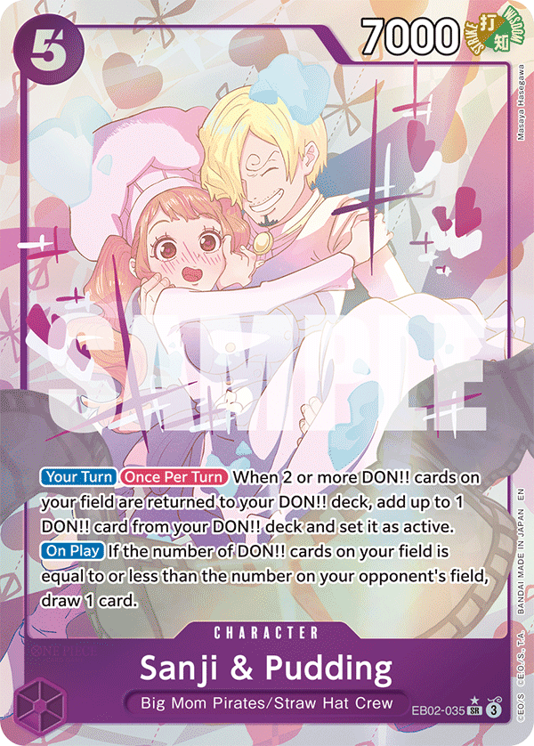 Sanji & Pudding (Alternate Art) EB02-035 One Piece card