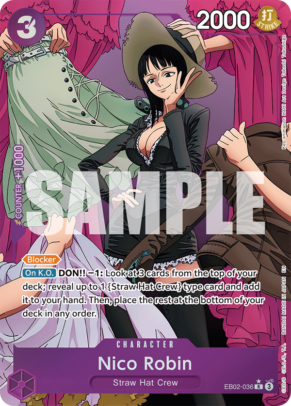 Nico Robin (Alternate Art) EB02-036 One Piece card