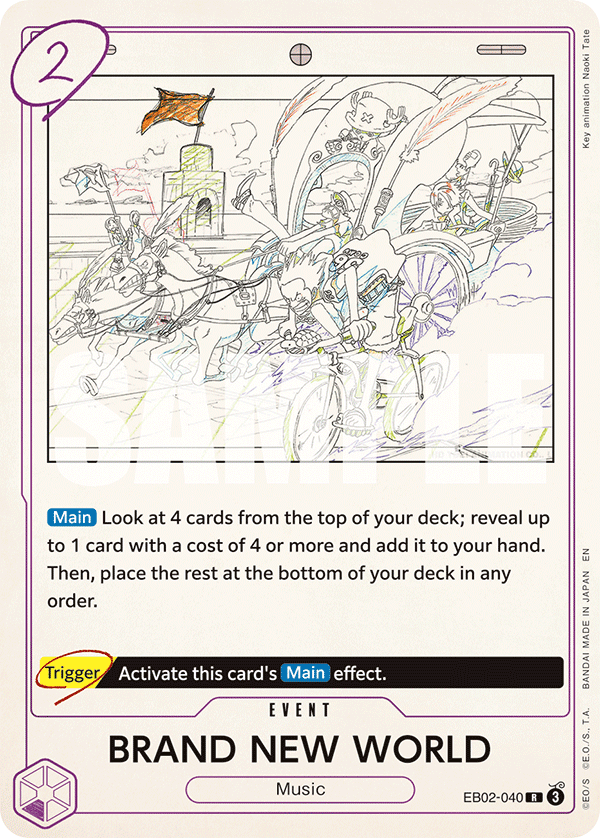 BRAND NEW WORLD EB02-040 One Piece card
