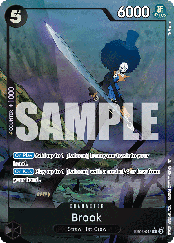 Brook (Alternate Art) EB02-048 One Piece card