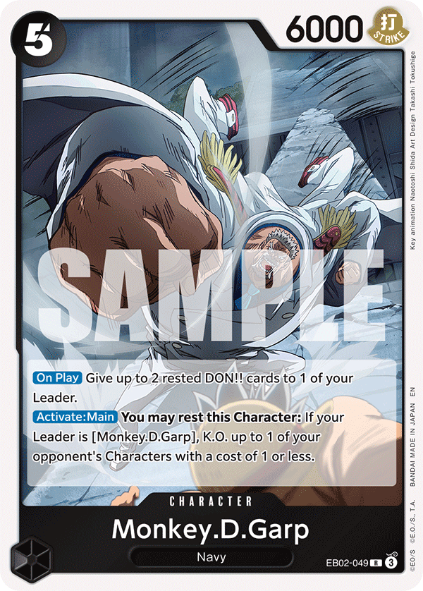Monkey.D.Garp EB02-049 One Piece card
