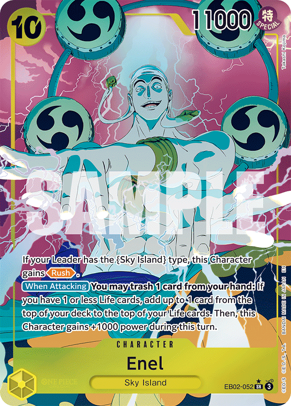 Enel (Alternate Art) EB02-052 One Piece card