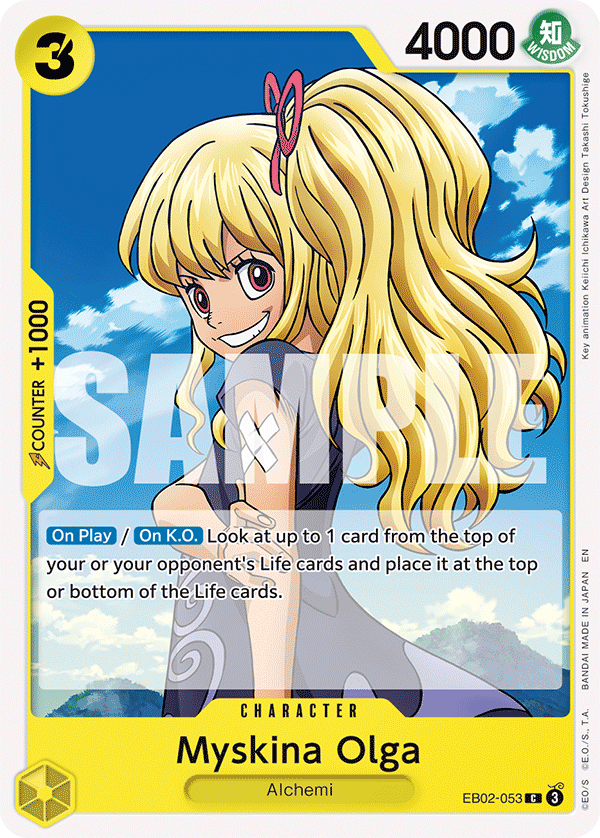 Myskina Olga EB02-053 One Piece card