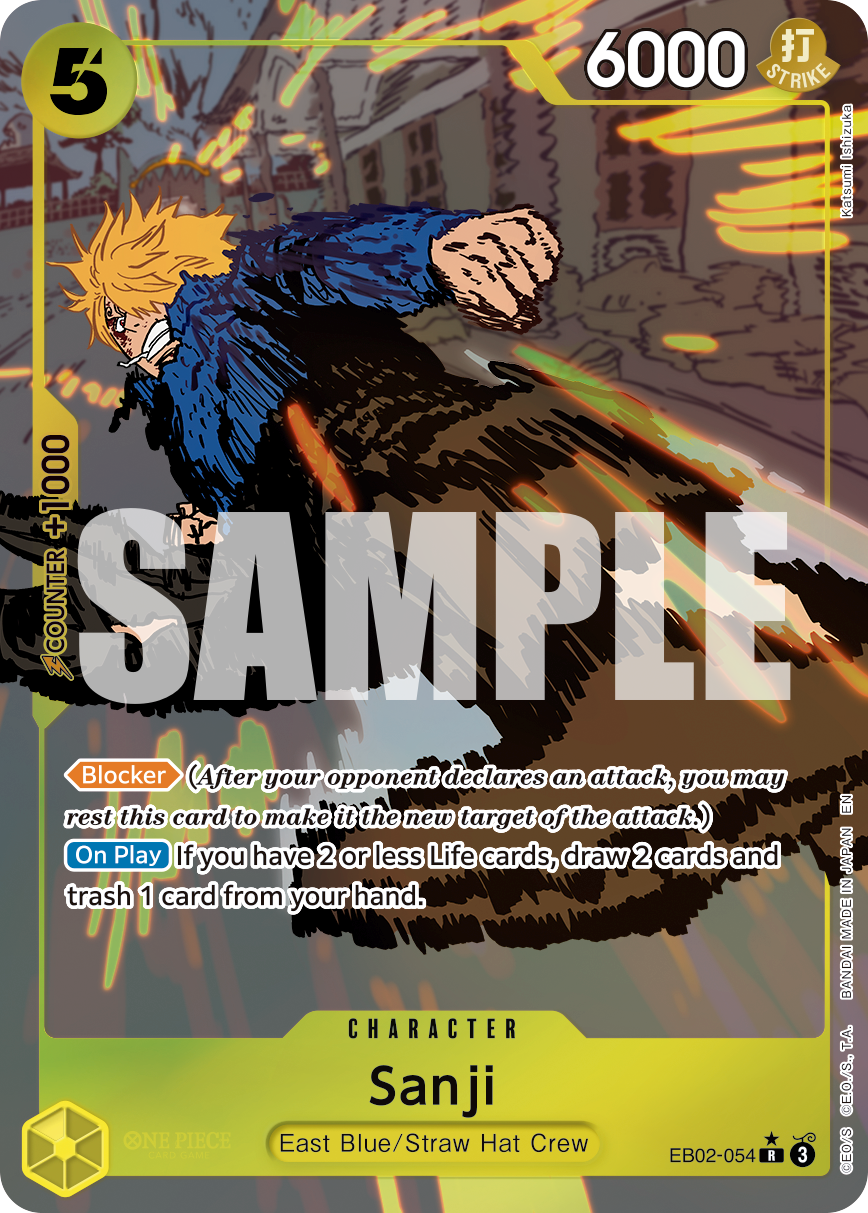 Sanji (Alternate Art) EB02-054 One Piece card
