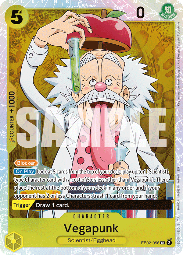 Vegapunk EB02-056 One Piece card