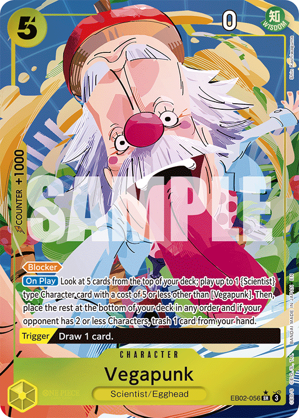 Vegapunk (Alternate Art) EB02-056 One Piece card