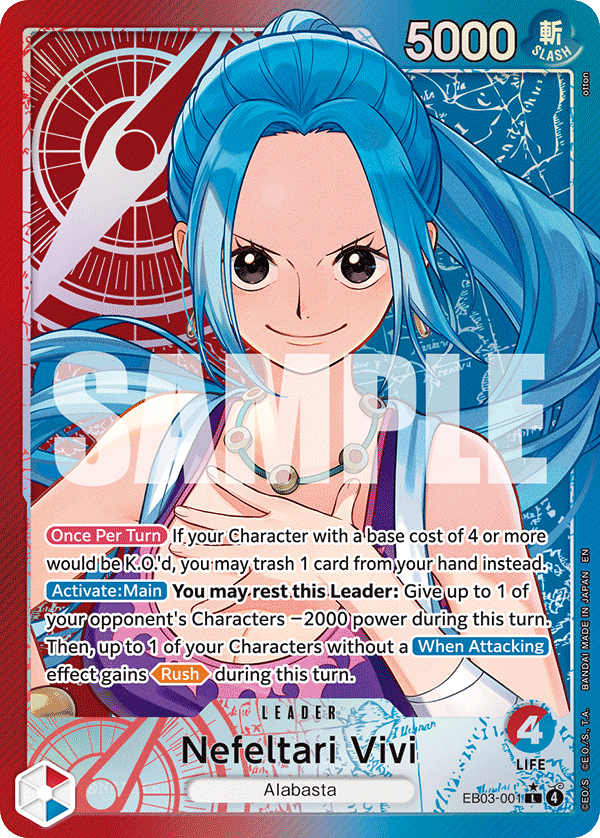 Nefeltari Vivi (001) (Alternate Art) EB03-001 One Piece card