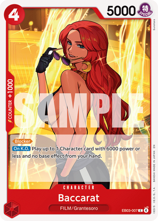 Baccarat EB03-007 One Piece card