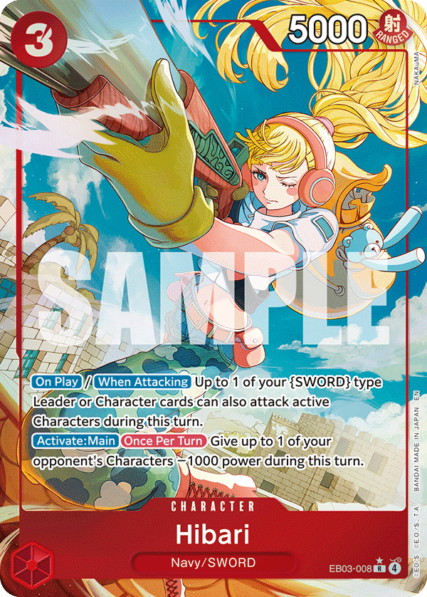 Hibari (Alternate Art) EB03-008 One Piece card