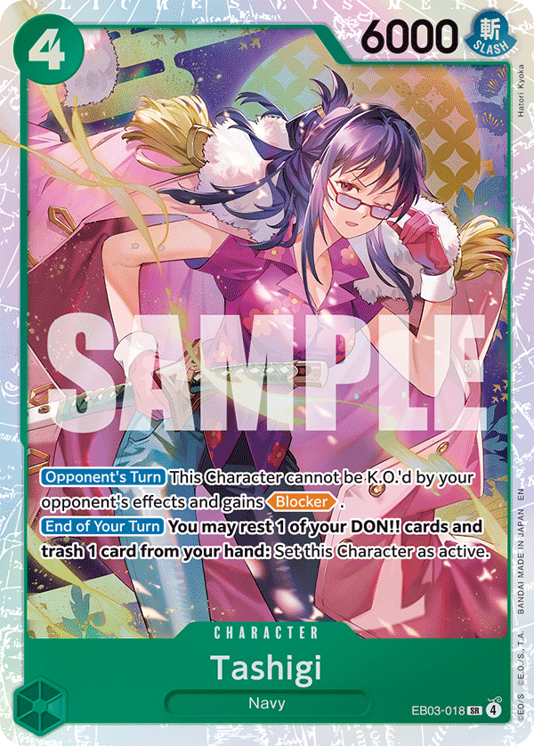 Tashigi EB03-018 One Piece card