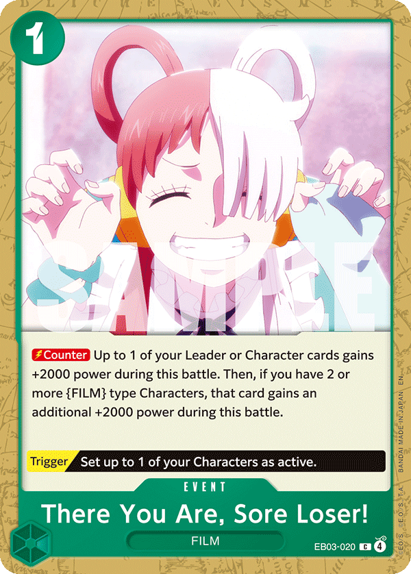 There You Are, Sore Loser! EB03-020 One Piece card