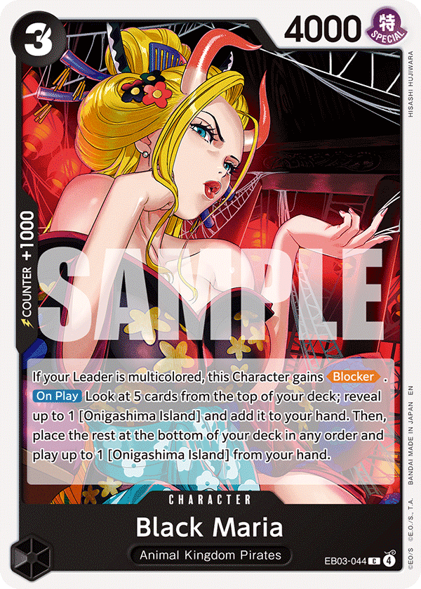 Black Maria EB03-044 One Piece card