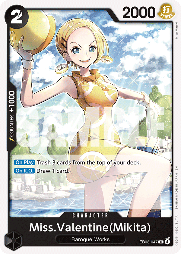 Miss.Valentine(Mikita) EB03-047 One Piece card