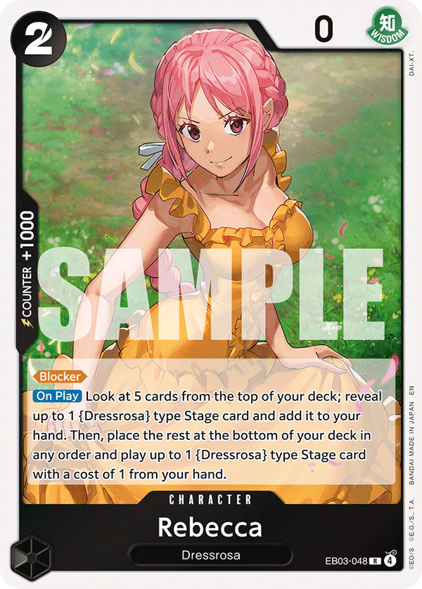 Rebecca EB03-048 One Piece card