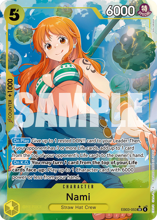 Nami (053) (Alternate Art) EB03-053 One Piece card