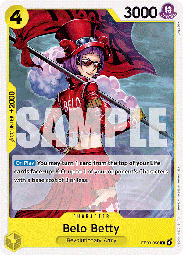 Belo Betty EB03-056 One Piece card
