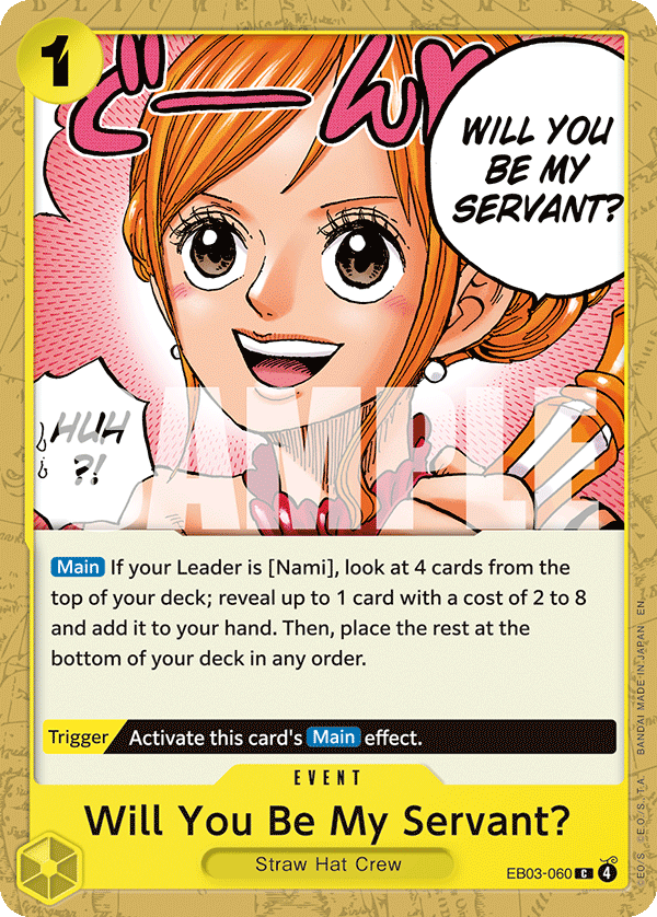 Will You Be My Servant? EB03-060 One Piece card