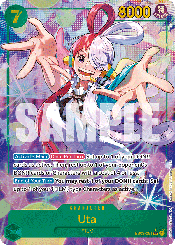 Uta (061) (Alternate Art) EB03-061 One Piece card