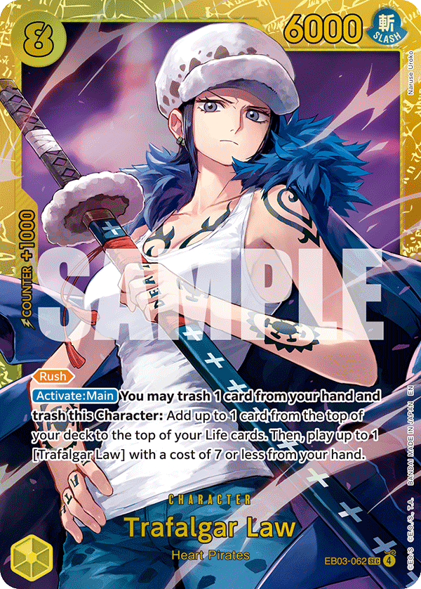 Trafalgar Law EB03-062 One Piece card