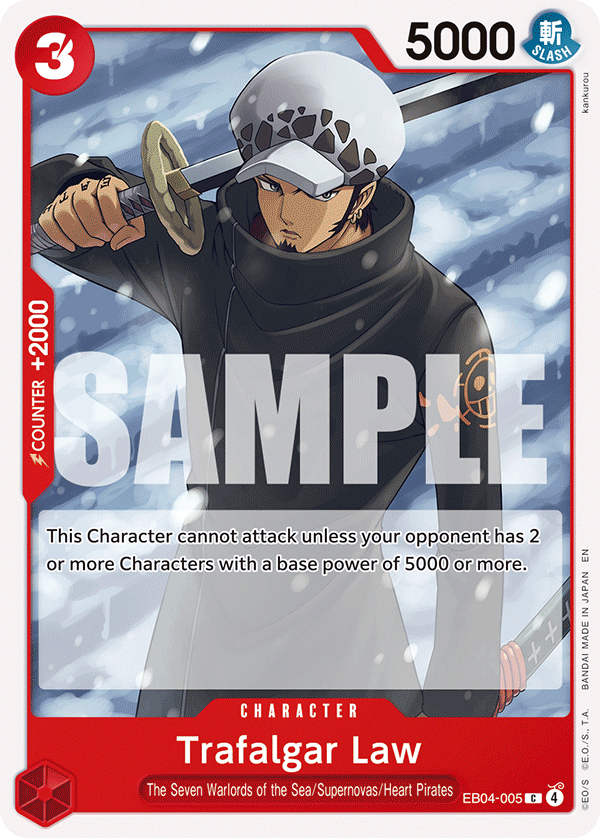 Trafalgar Law EB04-005 One Piece card