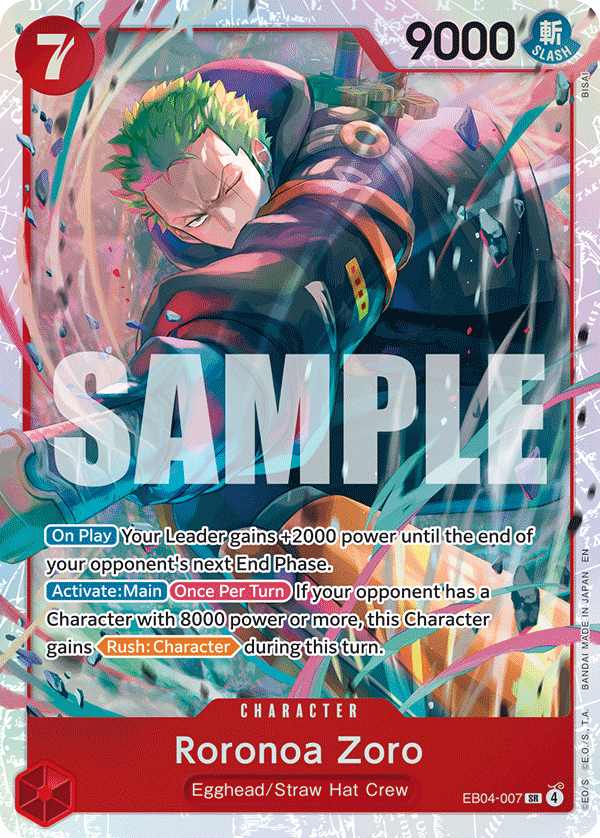 Roronoa Zoro (EB04-007) EB04-007 One Piece card