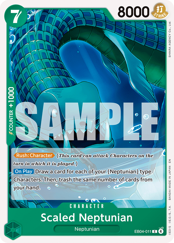 Scaled Neptunian EB04-011 One Piece card
