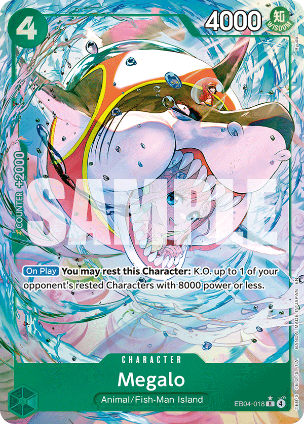 Megalo (Alternate Art) EB04-018 One Piece card