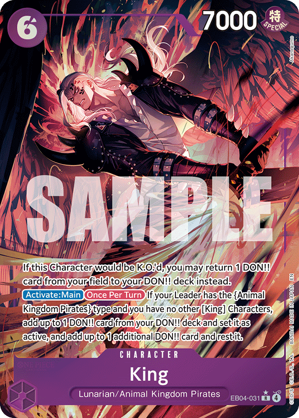 King (Alternate Art) EB04-031 One Piece card