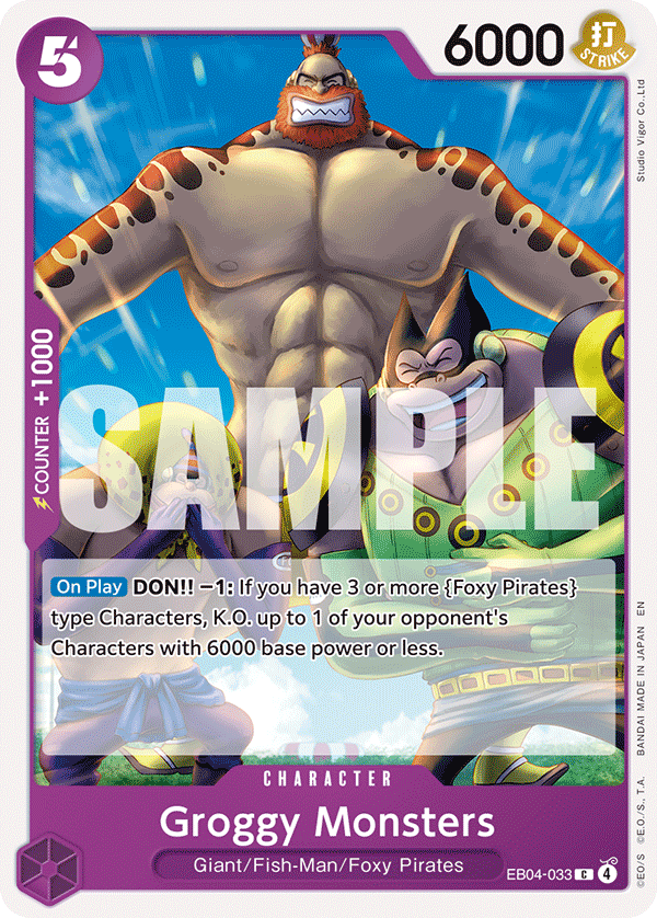 Groggy Monsters EB04-033 One Piece card