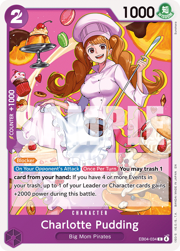 Charlotte Pudding EB04-034 One Piece card