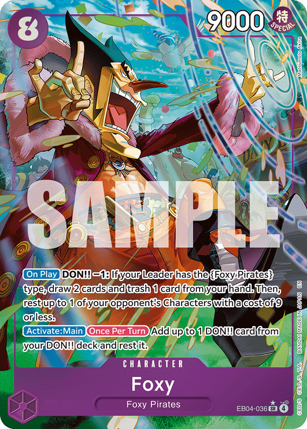 Foxy (Alternate Art) EB04-036 One Piece card