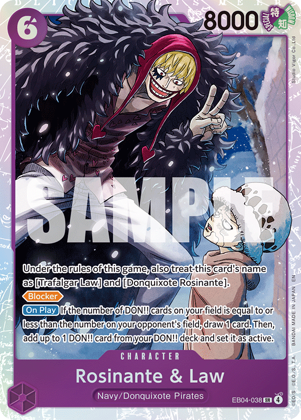 Rosinante & Law EB04-038 One Piece card