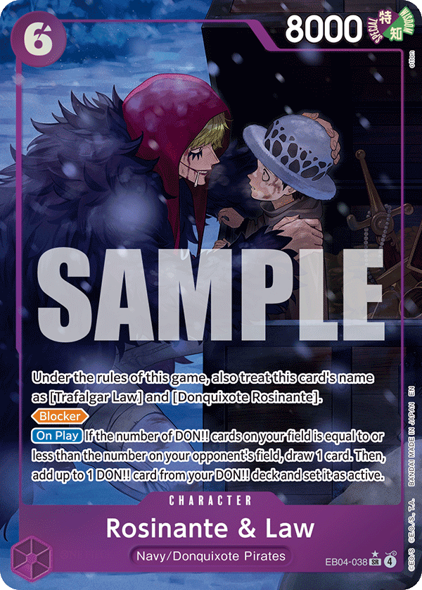 Rosinante & Law (Alternate Art) EB04-038 One Piece card