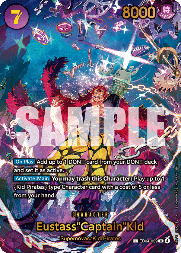 Eustass"Captain"Kid - EB04-039 (SP) EB04-039 One Piece card