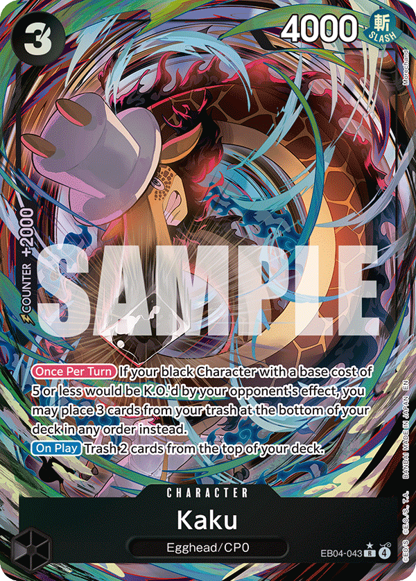 Kaku (Alternate Art) EB04-043 One Piece card