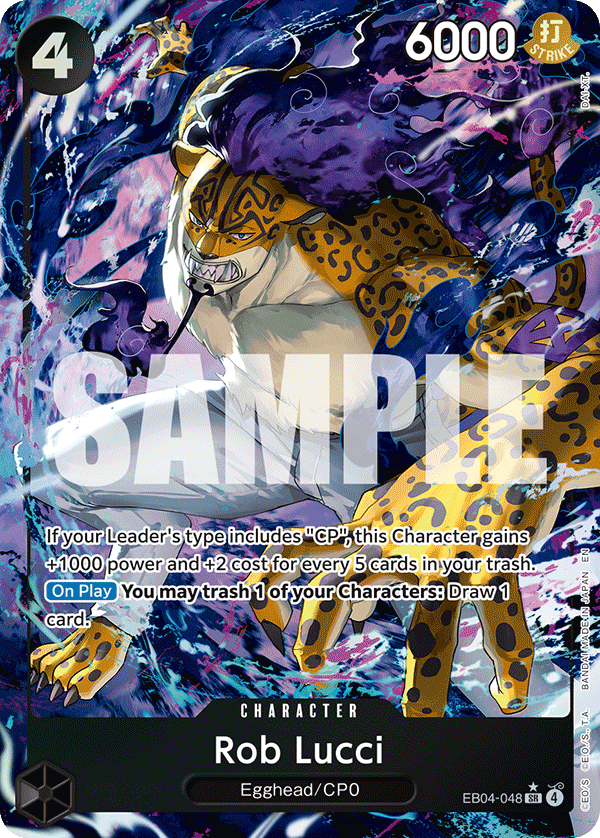Rob Lucci (Alternate Art) EB04-048 One Piece card