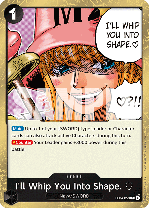 I'll Whip You Into Shape. EB04-050 One Piece card