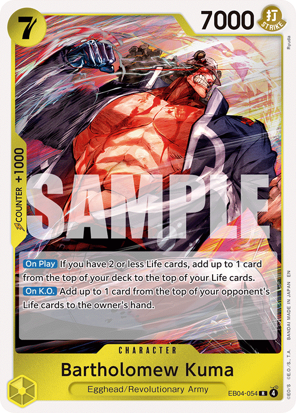Bartholomew Kuma (EB04-054) EB04-054 One Piece card