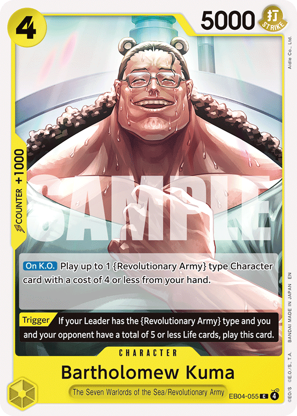 Bartholomew Kuma (EB04-055) EB04-055 One Piece card