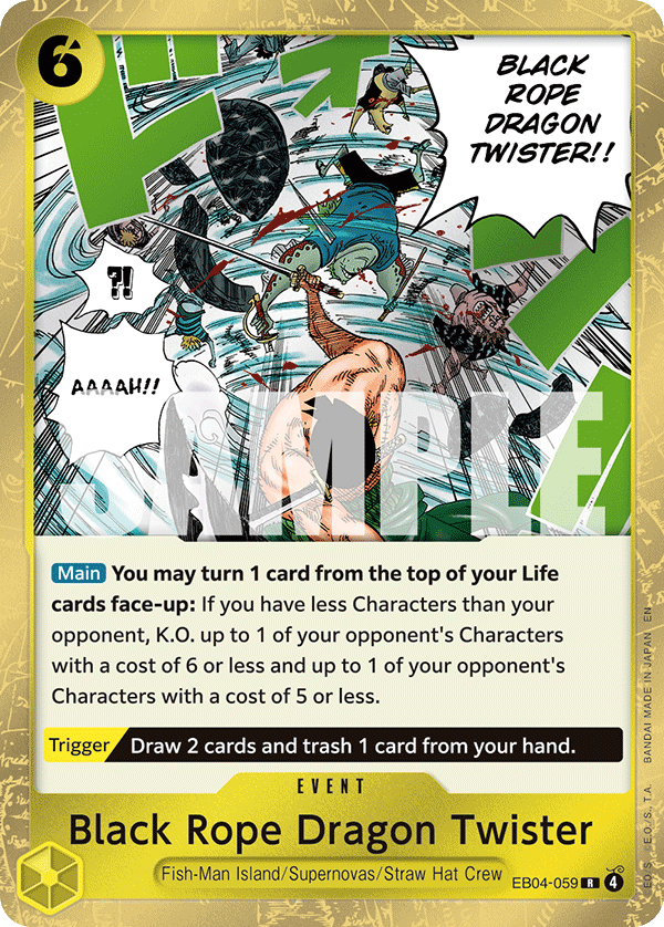 Black Rope Dragon Twiste EB04-059 One Piece card