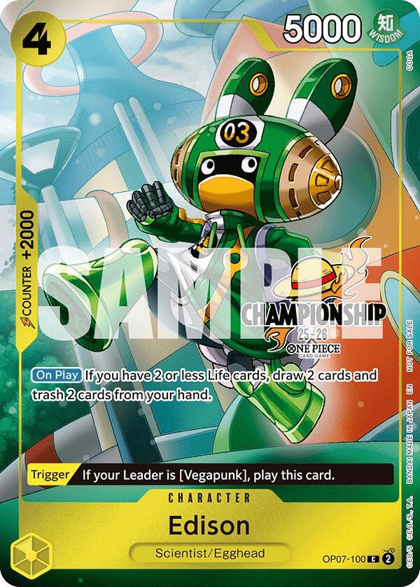 Edison (CS 25-26 Celebration Pack) OP07-100 One Piece card