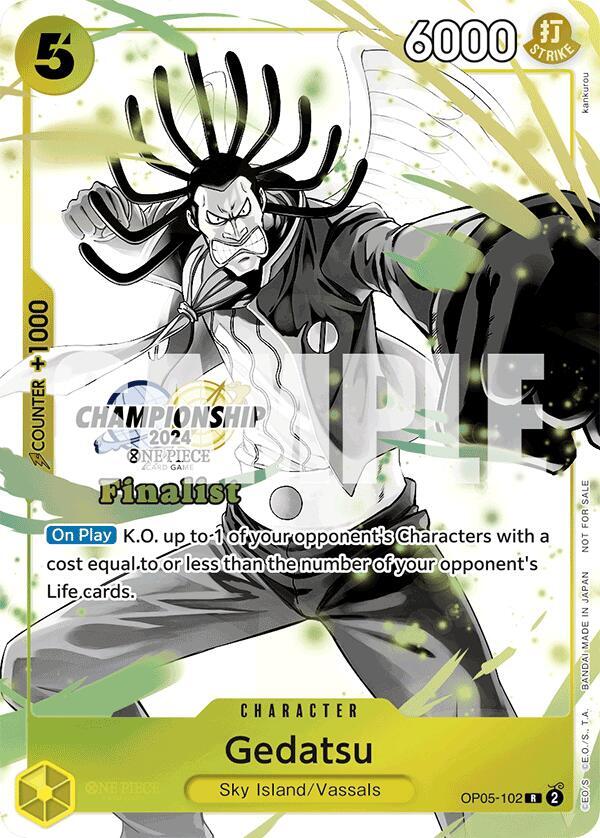 Gedatsu (Championship 2024 Finalist Card Set Vol. 2) OP05-102 One Piece card