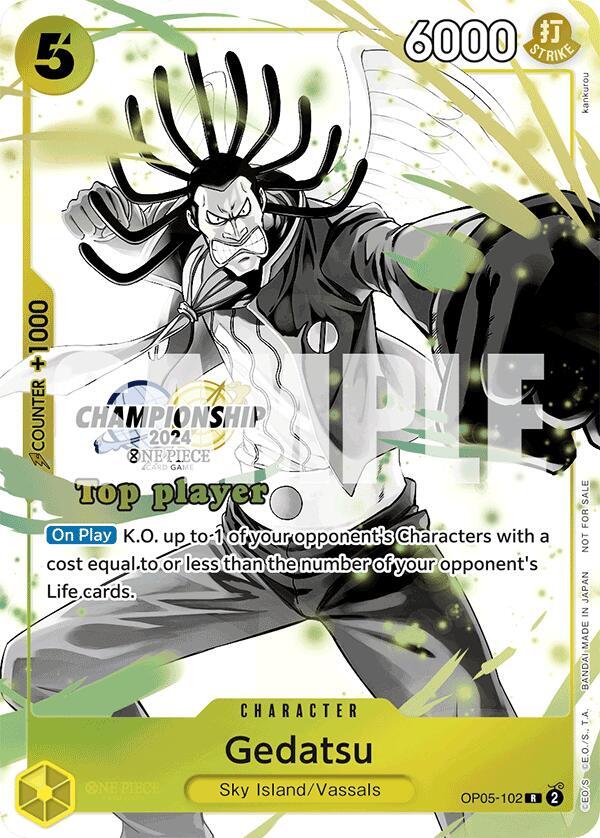 Gedatsu (Championship 2024 Top Player Pack Vol. 2) OP05-102 One Piece card