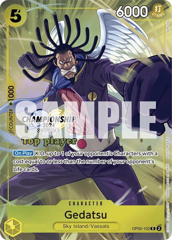 Gedatsu (Championship 2024 Top Player Pack) OP05-102 One Piece card
