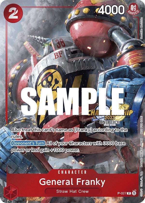 General Franky (CS 2023 Event Pack) P-027 One Piece card