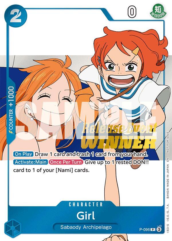 Girl (OP14 Release Event Winner) P-096 One Piece card