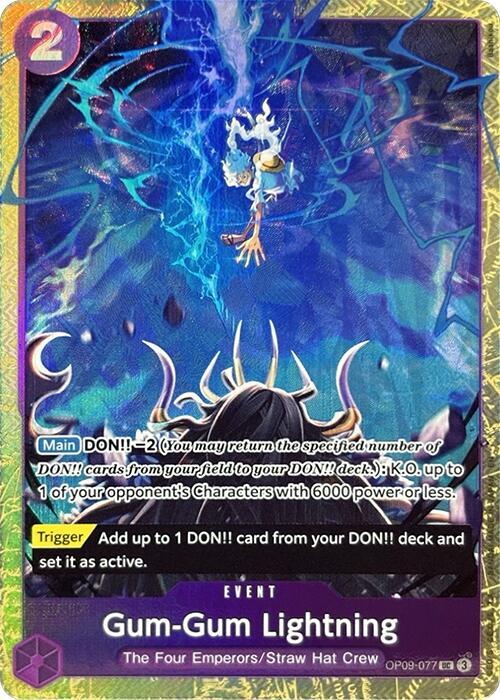 Gum-Gum Lightning (Premium Card Collection -Best Selection Vol. 4-) OP09-077 One Piece card