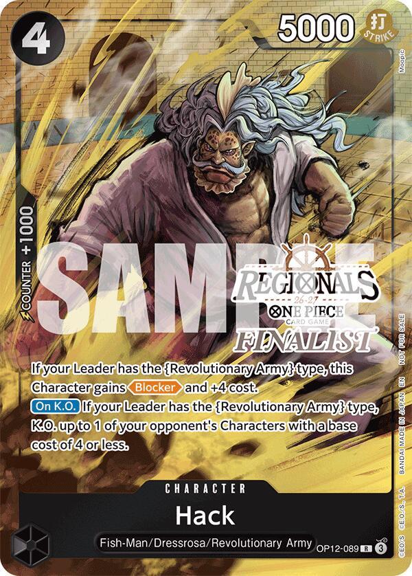 Hack (Regionals Finalist Card Set 26-27) OP12-089 One Piece card