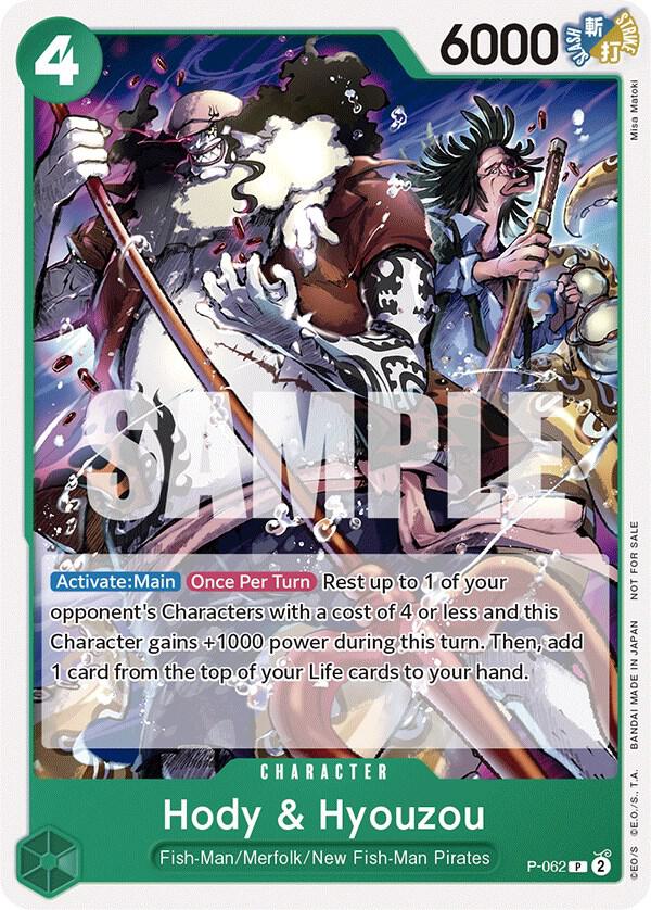 Hody & Hyouzou (Pirates Party Vol. 6) P-062 One Piece card