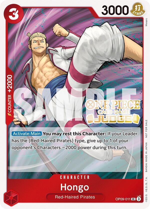 Hongo (Judge Pack Vol. 5) OP09-011 One Piece card